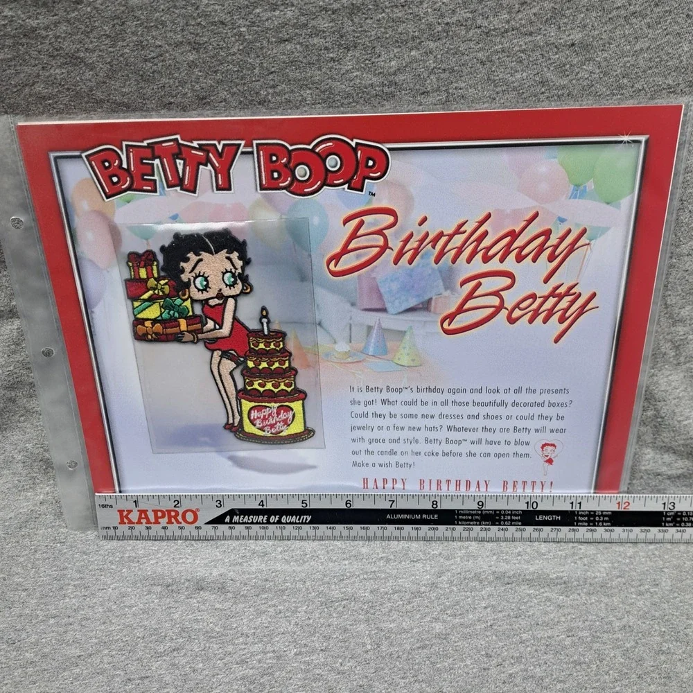 Betty Boop Patch Birthday Betty Clothing Bag Patch Collectible Party Vintage New